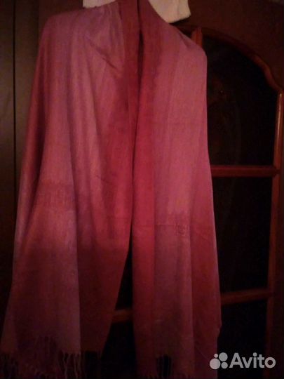 Палантин, розового цвета. 70*180