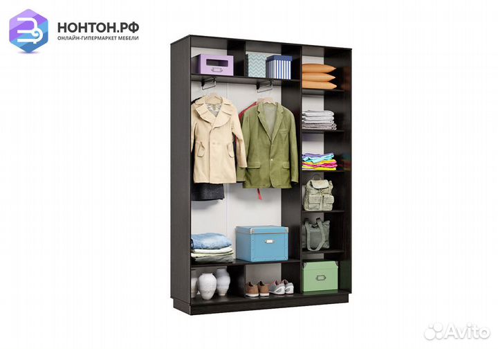 Шкаф-купе двухдверный Арго венге