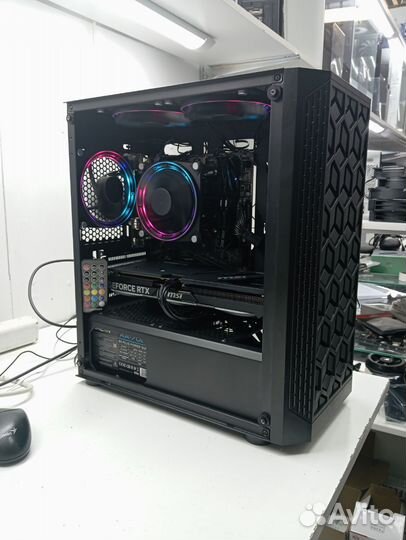Игровой компьютер r5 5500/4060msi/РАССРОЧКА