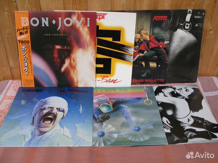 Scorpions, Accept, Bon Jovi LP винил