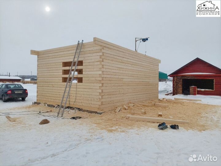 Строительство домов срубов 6х8 из бруса