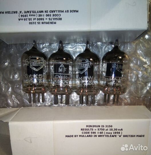 Лампы Mullard e18 EF95 6J1 и tangs RAM 12AU7