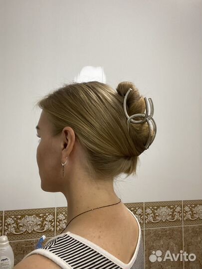 Крабик для волос металлический большой