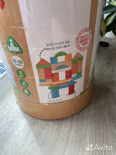 Развивающие деревянные игрушки кубики