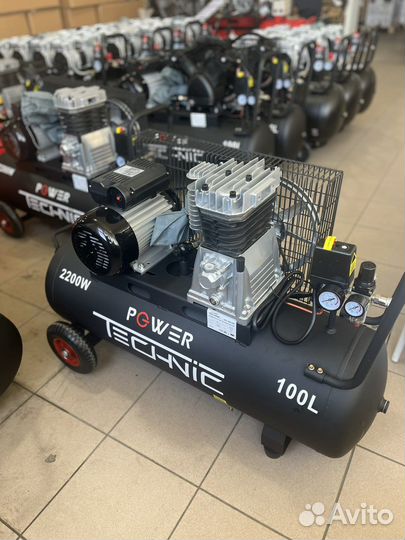 Воздушный компрессор power technic600/100