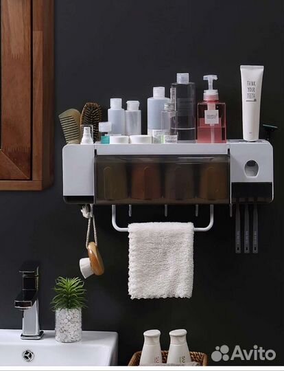 Многофункциональная полка для ванной комнаты