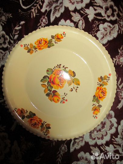 Поднос Блюдо Эмалированный СССР см в описание