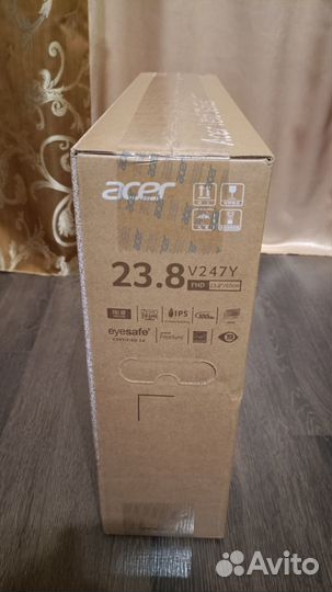 23,8 Монитор Acer V247YEbiv черный 100Hz 1920x1080