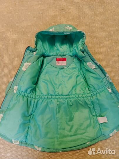 Утепленный плащ для девочки, р. 104