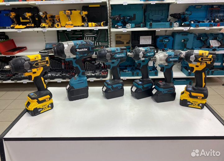 Гайковерт аккумуляторный Makita/Dewalt С гарантией