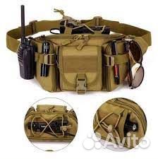 Сумка мужская поясная тактическая mr.Martin песок