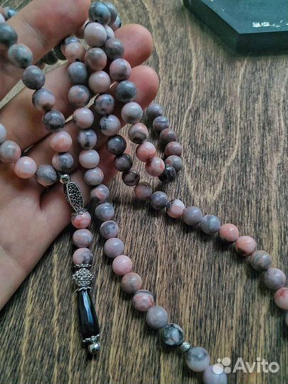 Чётки 99шт из Яшмы. Сувениры из Казани