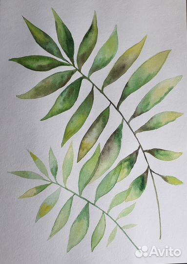 Картина акварель А4