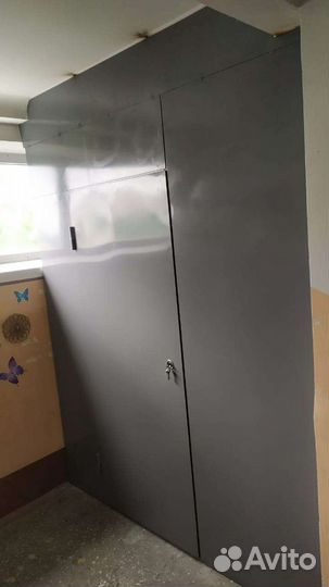 Металлические двери в тамбур.Перегородка. Отсечка