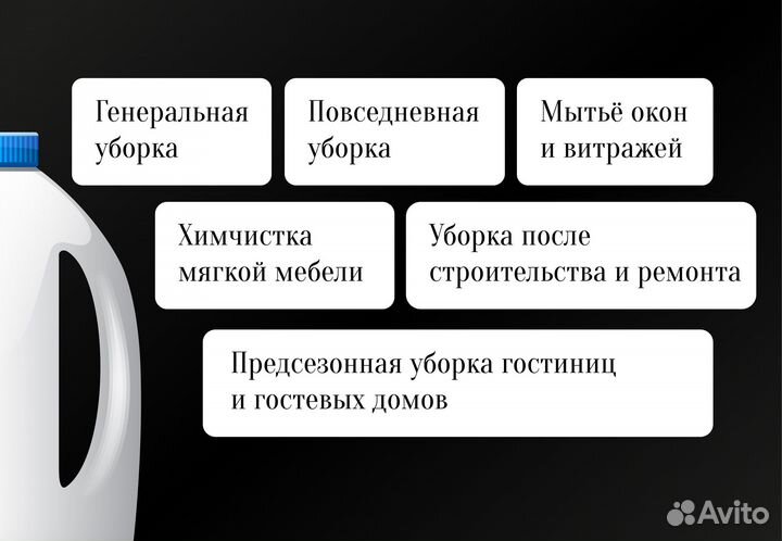 Генеральная уборка Мойка окон Клининг Дезинфекция