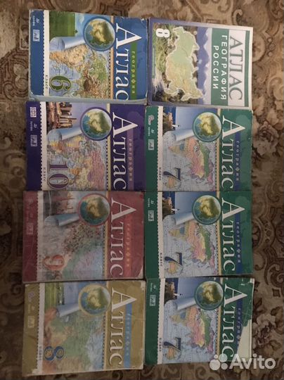 Учебники, рабочие тетради, атласы