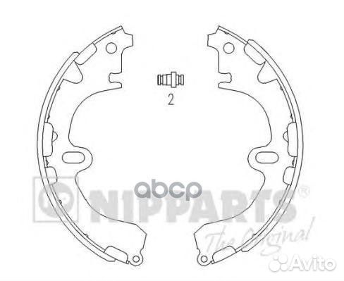 Колодки торм.бараб.задн J3502034 Nipparts