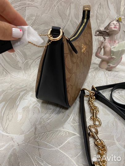 Сумка Coach кожаная