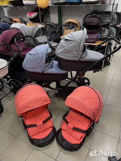 Коляска для двойни bebetto 42