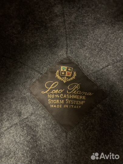 Loro Piana бейсболка, кепка черная, оригинал,XL