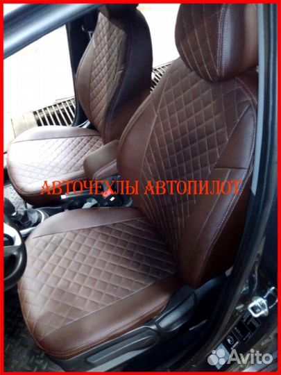 Чехлы Автопилот Hyundai Solaris 1 Hb из экокожи