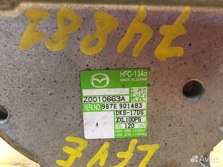 Компрессор кондиционера Mazda Atenza ghefp lfve