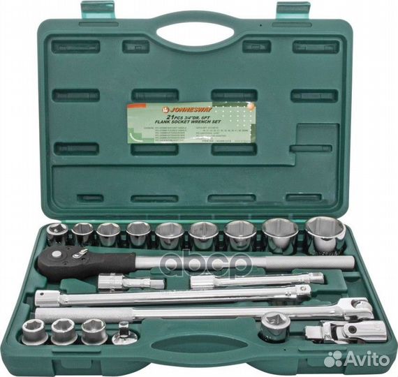 Набор головок (21пр.) торцевых 3/4