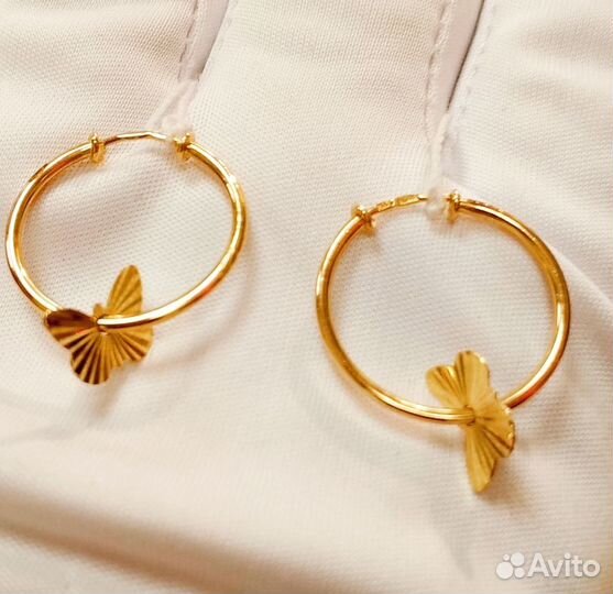 Золотые серьги