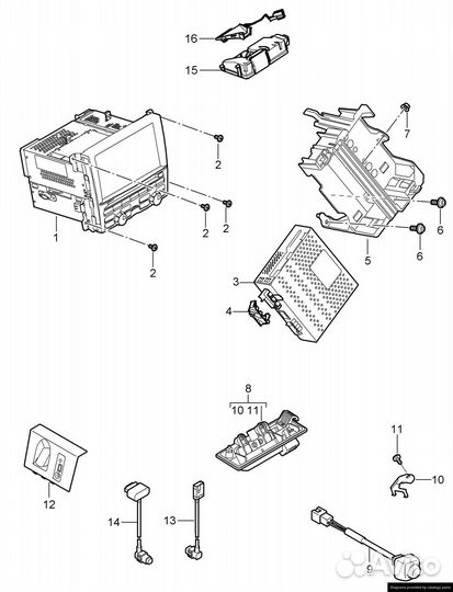 Панель управления Навигационной системой Porsche