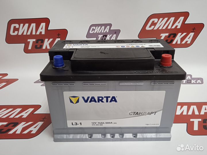 Аккумулятор на Opel Varta 74AH 680A 12V