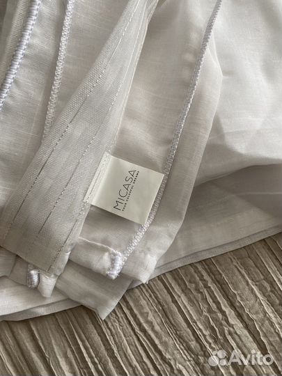 Тюль под лен 200 на 275, 4 шт