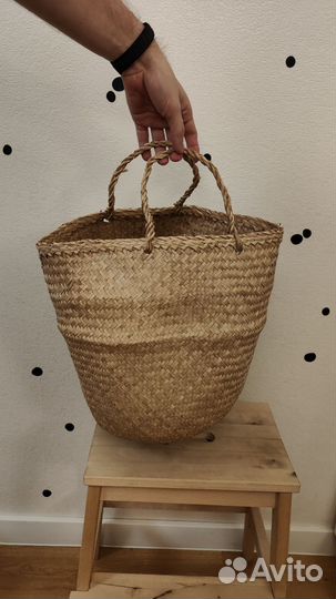 Корзина плетеная икея Флодис