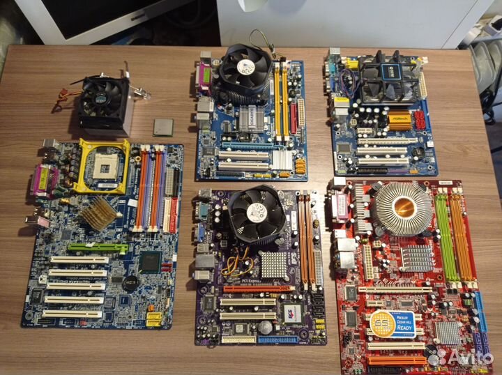 Материнская плата 775,AM2,478 с процессором