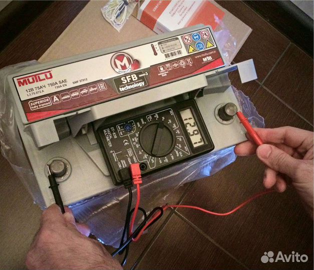 Зарядка аккумулятора