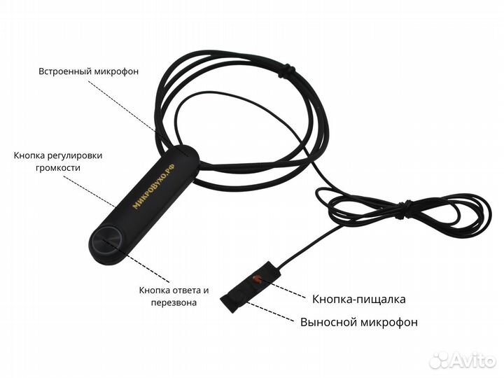 Микронаушник магнитный Bluetooth Standard 2мм