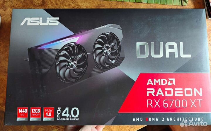 Asus AMD Radeon RX 6700 XT Dual (запечатана/чек)
