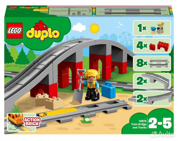 Lego Duplo жд мост