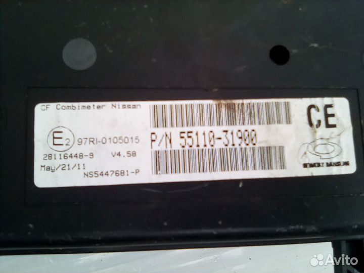 Панель приборов Nissan Almera Classic 1,6л. 2011г