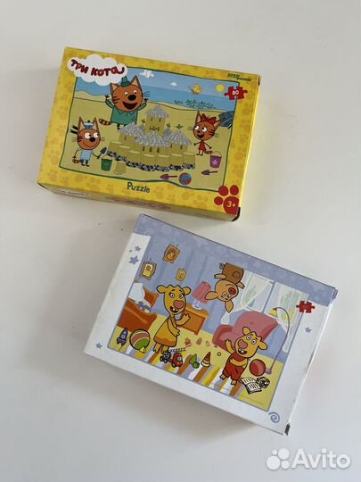 Пазлы в идеальном состоянии. Набор из 4-х