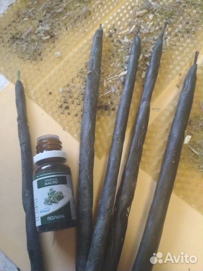 Программные свечи из натурального воска с травами