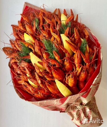 Мужской букет из раков