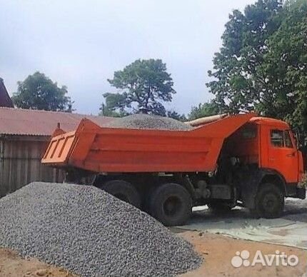 Щебень, галька, бут, окол, отсев, песок