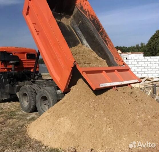 Песок карьерный в наличии