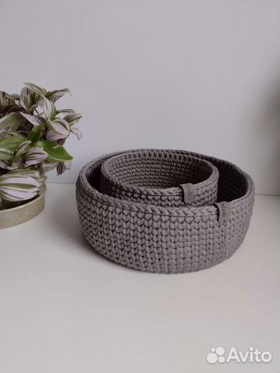 Набор корзиночек из полиэфирного шнура