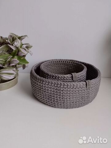 Набор корзиночек из полиэфирного шнура