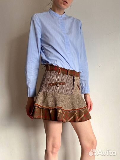 Винтажная мини юбка capsize пэчворк