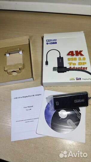 Адаптер с USB 3.0 на Display Port в 4K разрешение