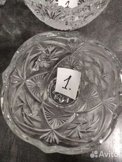 Хрустальные салатники СССР
