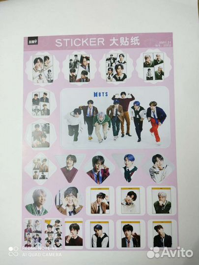 Bts наклейки
