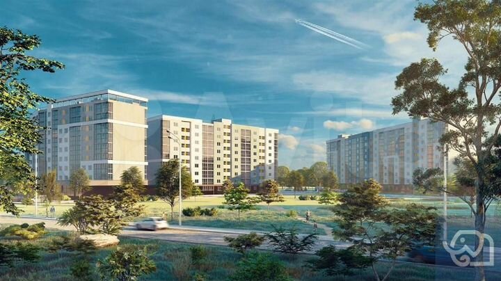 2-к. квартира, 57,2 м², 8/9 эт.